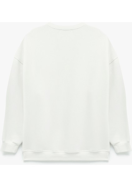 Rahat Kalıp Uzun Kollu Bisiklet Yaka Pamuklu Basic 2'li Sweatshirt Seti indirimleri