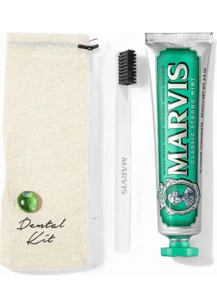 Classic Strong Mint Diş Macunu 85 ml + Yumuşak Beyaz Diş Fırçalı Dental Kit