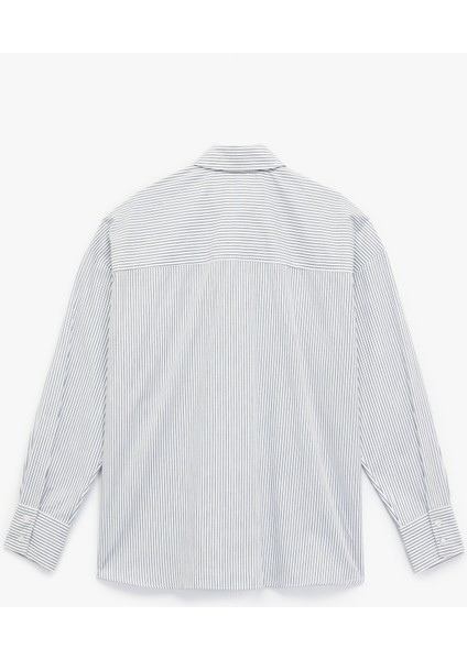 Regular Fit Pamuklu Uzun Kollu Klasik Yaka Kapaklı Çift Cep Detaylı Gömlek fiyatları