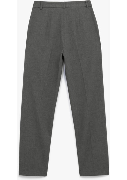 Normal Bel Straight Fit Nervür Detaylı Kumaş Pantolon fiyatları