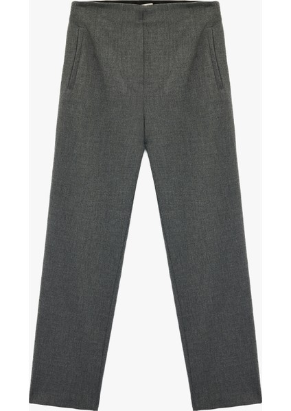 Slim Fit Fleto Cepli Cigarette Kumaş Pantolon