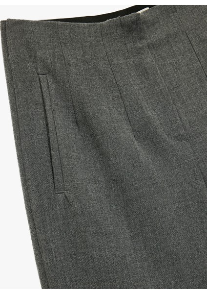 Slim Fit Fleto Cepli Cigarette Kumaş Pantolon modelleri