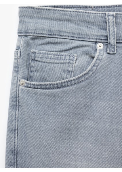 Normal Bel Cepli Slim Fit Jean Pantolon - Brad Jean