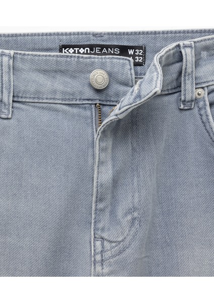 Normal Bel Cepli Slim Fit Jean Pantolon - Brad Jean