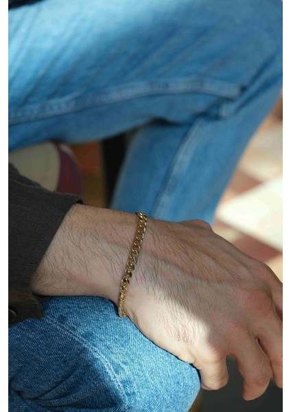 Altın Erkek Tasarım Bileklik indirimleri