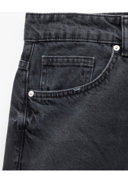 Pamuklu Cep Detaylı Bol Baggy Jean Pantolon fırsatları