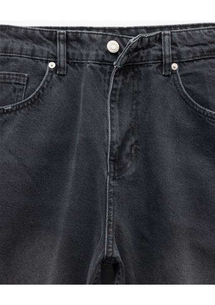 Pamuklu Cep Detaylı Bol Baggy Jean Pantolon indirimleri