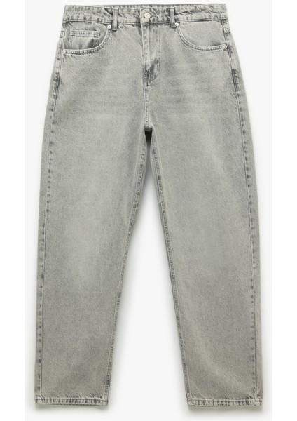 Pamuklu Cep Detaylı Bol Baggy Jean Pantolon fırsatları