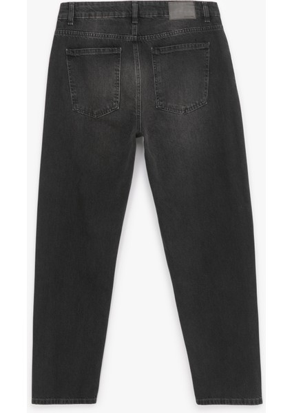 Pamuklu Normal Bel Vintage Straight Fit Jean Pantolon fiyatları