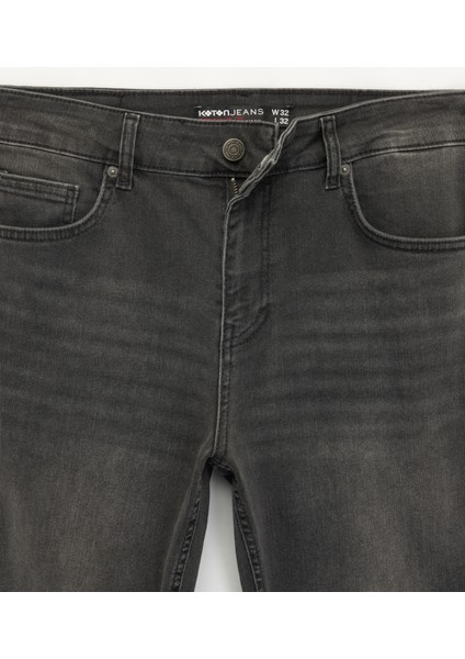 Normal Bel Pamuklu Straight Fit Jean Pantolon - Mark Jean fırsatları