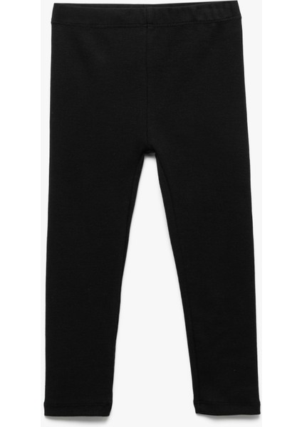 Pamuklu Beli Lastikli Basic Tayt