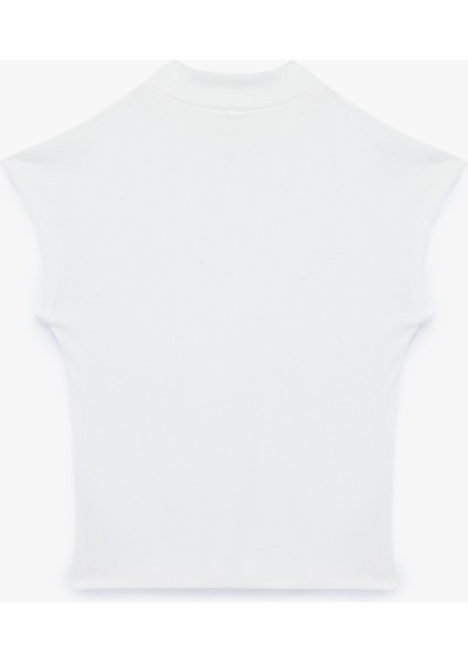 Kolsuz Pamuklu Dik Yaka Tişört fiyatları