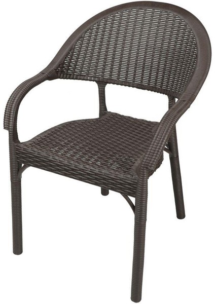 Eylül Rattan Koltuk (4 adet) Kahverengi