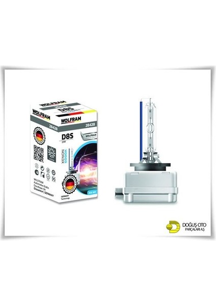 28428 - Ampul D8S 12V 25W Xenarc 6000K Mavi Çubuk