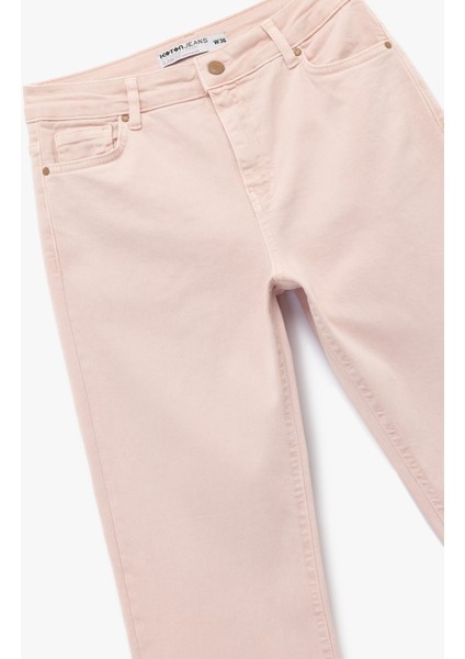 Kesik Paça Basic Denim Pantolon modelleri