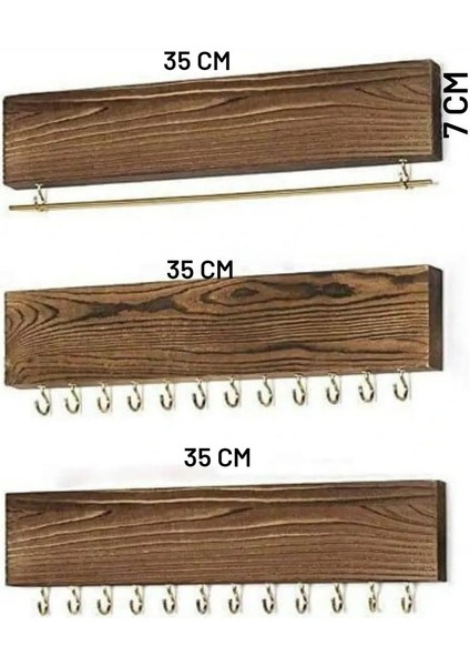 Doğal Ahşap Takı Askılığı, Şık ve Düzenli Saklama Çözümü fırsatları
