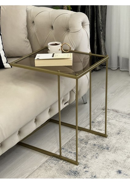 Brad 3'lü Metal Zigon C Sehpa Gold-Bronz modelleri