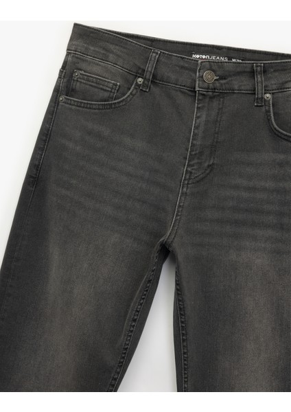 Normal Bel Pamuklu Straight Fit Jean Pantolon - Mark Jean modelleri