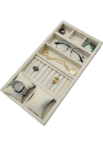 Bej Renkli Çok Amaçlı Düzenleyici, Şık ve Kullanışlı Takı ve Aksesuar Saklama Kutusu fiyatları