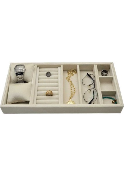 Bej Renkli Çok Amaçlı Düzenleyici, Şık ve Kullanışlı Takı ve Aksesuar Saklama Kutusu modelleri