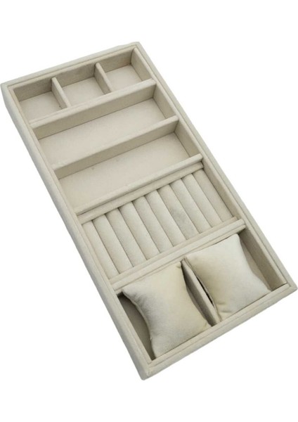 Bej Renkli Çok Amaçlı Düzenleyici, Şık ve Kullanışlı Takı ve Aksesuar Saklama Kutusu indirimleri