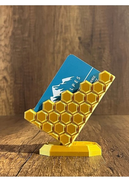 Modern Altıgen Kartvizitlik - Gold