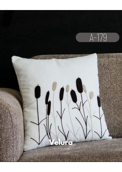 Dekoratif Kırlent & Pinterest Kırlent & Keten Kumaş - Nakış Işleme & A179