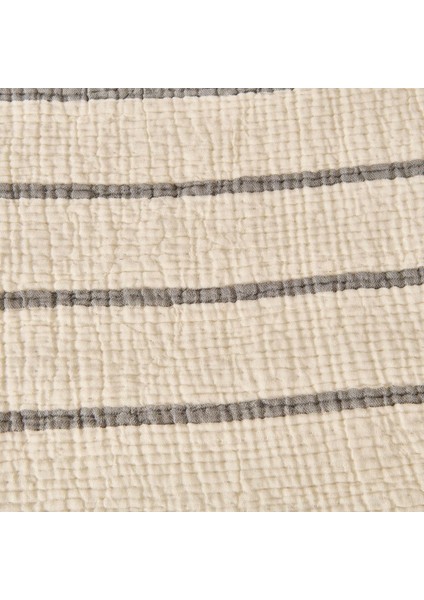 Soft Serena Tek Kişilik Yatak Örtüsü - Ekru / Antrasit - 170X230 cm fiyatları
