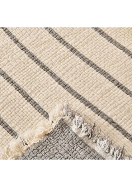 Soft Serena Tek Kişilik Yatak Örtüsü - Ekru / Antrasit - 170X230 cm modelleri