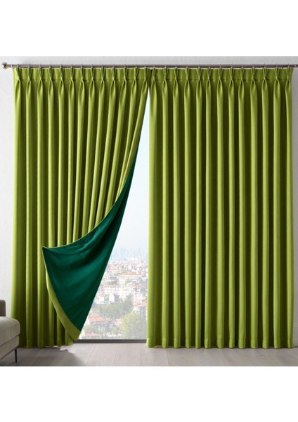 Dauble Blackout Karartma Perde Tek Kanat 1x2 Amerikan Pile Fon Perde