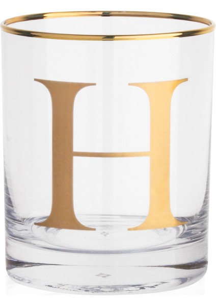 H Harfi 300 ml Viski Bardağı 9-01010613
