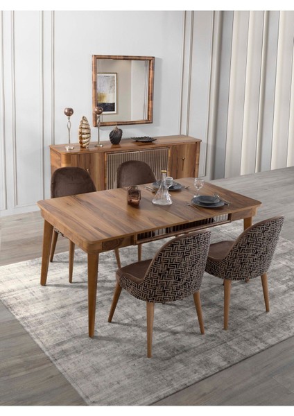 Miryan Yemek Odası Takımı (Yemek Masası + 4 Adet Sandalye) indirimleri