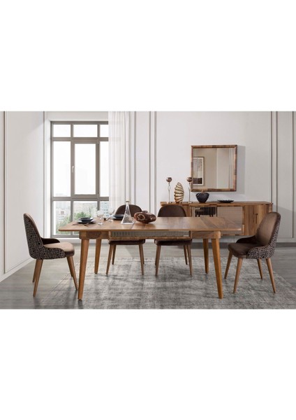Miryan Yemek Odası Takımı (Yemek Masası + 4 Adet Sandalye)