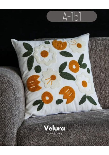 Dekoratif Kırlent & Pinterest Kırlent & Keten Kumaş - Nakış Işleme & A151