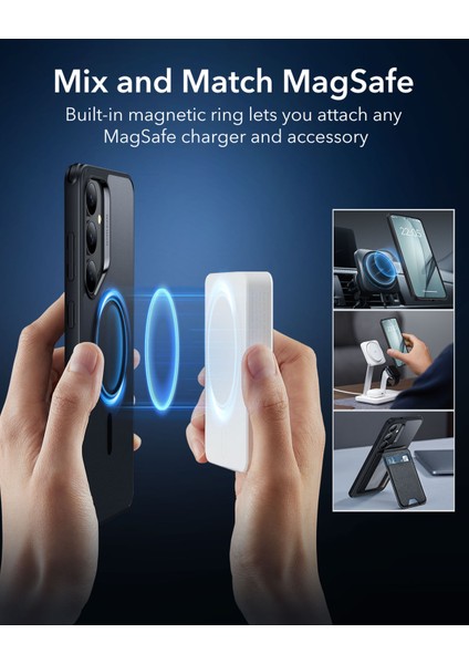 Samsung S25 Plus Halolock Magsafe Classic Hybrid Silikon Kılıf