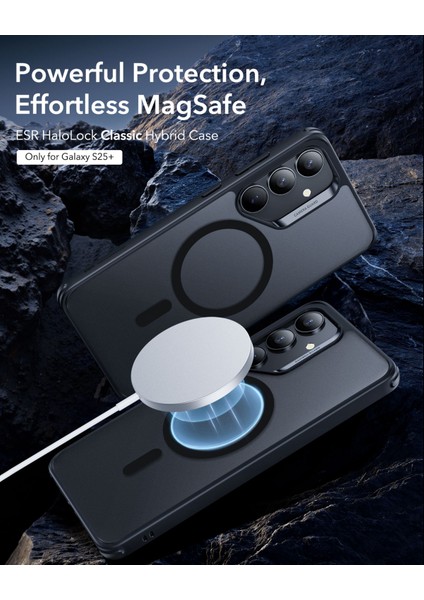 Samsung S25 Plus Halolock Magsafe Classic Hybrid Silikon Kılıf