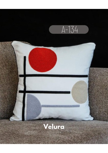 Dekoratif Kırlent & Pinterest Kırlent & Keten Kumaş - Nakış Işleme & A134