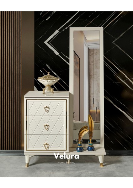 Sedef Modern Aynalı Şifonyer
