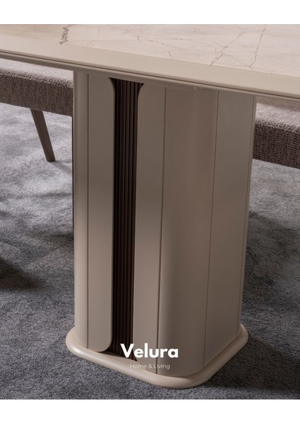 Petra Yemek Odası Takımı (Yemek Masası + 4 Adet Sandalye)