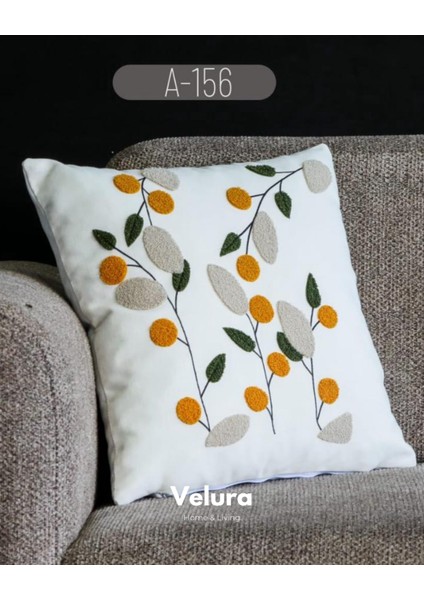 Dekoratif Kırlent & Pinterest Kırlent & Keten Kumaş - Nakış Işleme & A156