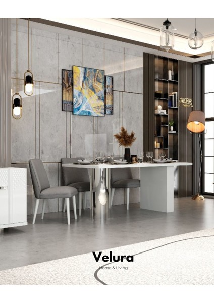 Yıldız Yemek Odası Takımı (Yemek Masası + 4 Adet Sandalye)