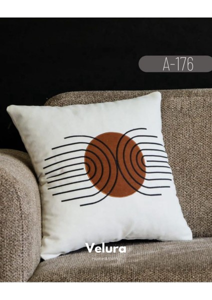Dekoratif Kırlent & Pinterest Kırlent & Keten Kumaş - Nakış Işleme & A176