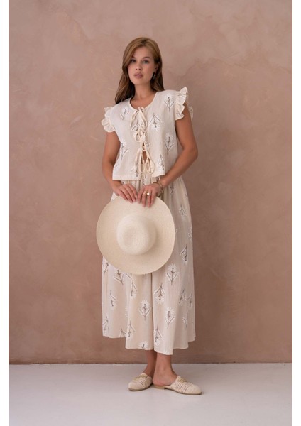 Monte Carlo Organik Etekli Takım Brown fiyatları