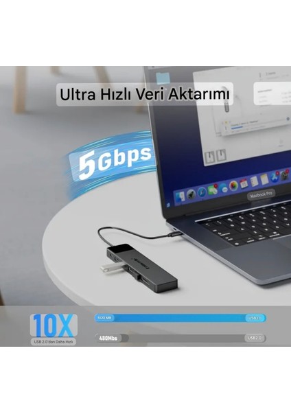 13'ün 1'i 4K30Hz HDMI/Usb 3.0/Pd 100W/3.5 mm/VGA/Sd/Tf Kart/Usb 2.0 Çevirici Dönüştürücü Hub Splitter Dizüstü Macbook Pro Air iPad