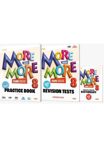 Kurmay Elt More And More 8. Sınıf English Practice Book+Dictionary+Revision Tests 2025