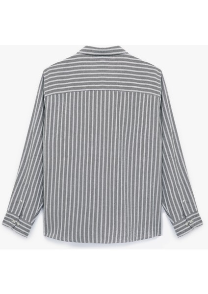 Düğmeli Yaka Pamuklu Regular Fit Uzun Kollu Gömlek fiyatları