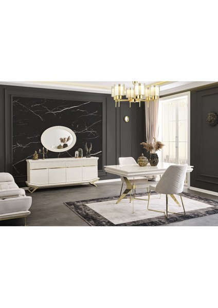 Angel Yemek Odası Takımı (Yemek Masası + 4 Adet Sandalye) fiyatları