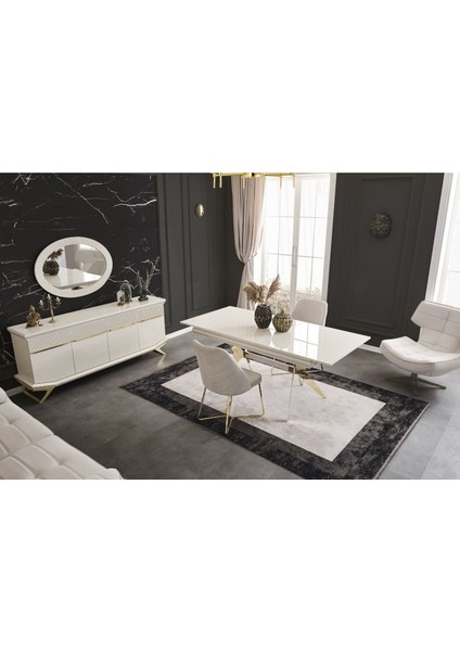 Angel Yemek Odası Takımı (Yemek Masası + 4 Adet Sandalye) fırsatları