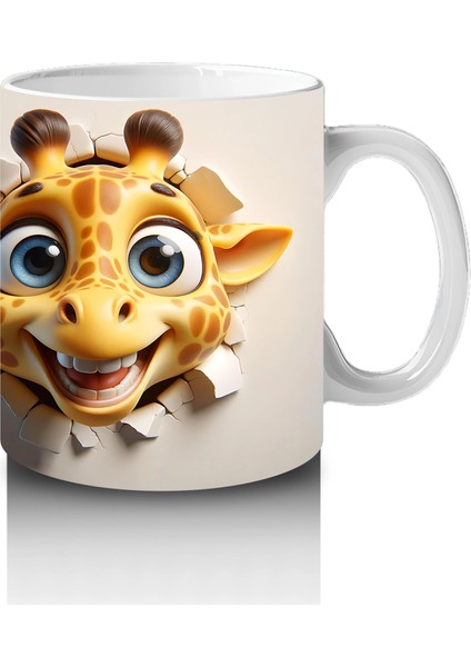 Ikiz Zürafa Karakterleri Deseni – Baskılı Kahve Kupası fırsatları