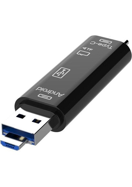 Type-C ve Micro USB Otg USB Kart Micro Sdhc Sd Tf Kart Okuyucu